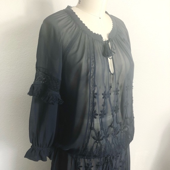 ULLA JOHNSON Frances Silk Dress US 4 - Picture 13 of 16